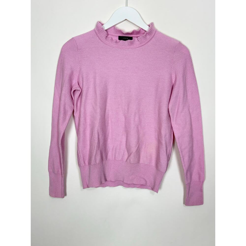 J. Crew Ruffle-Neck Pullover Sweater - Picture 2 of 5